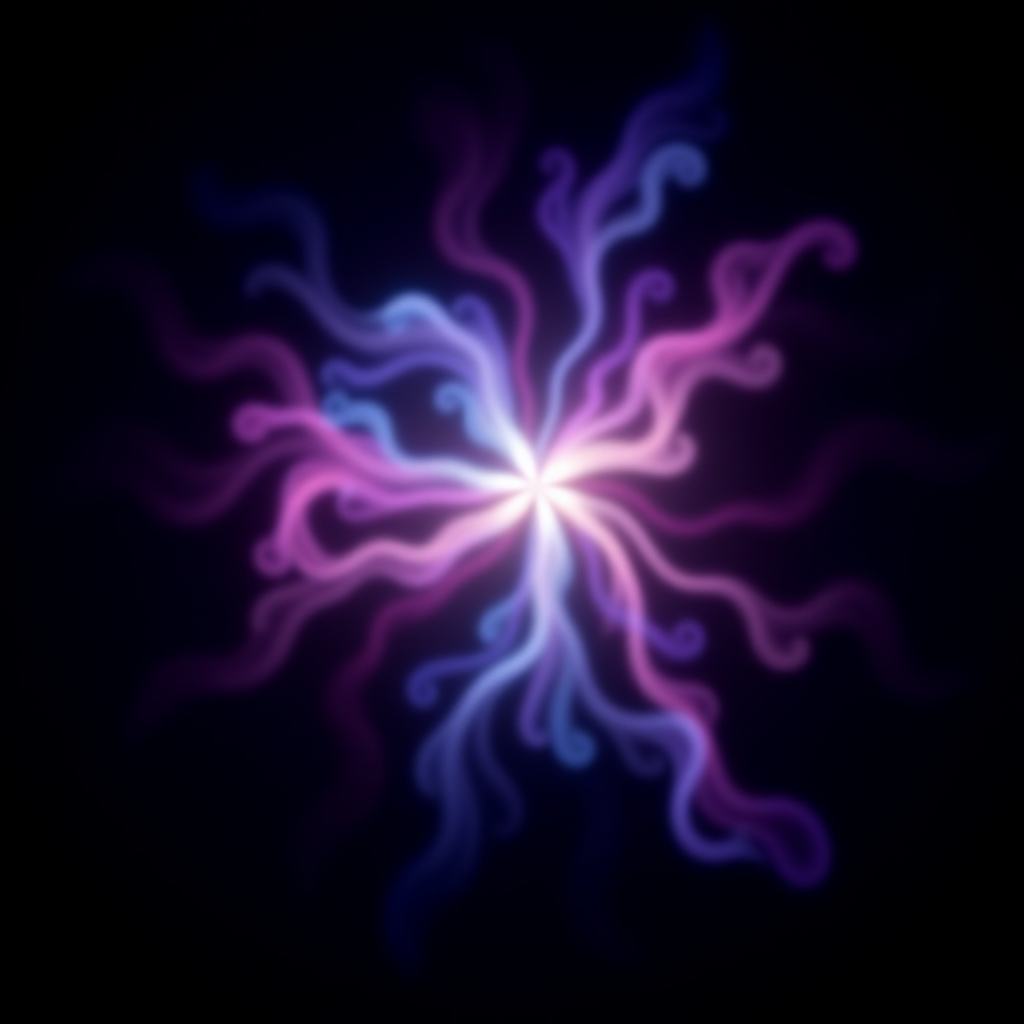 A single drop of water suspended above a still lake, representing potential energy