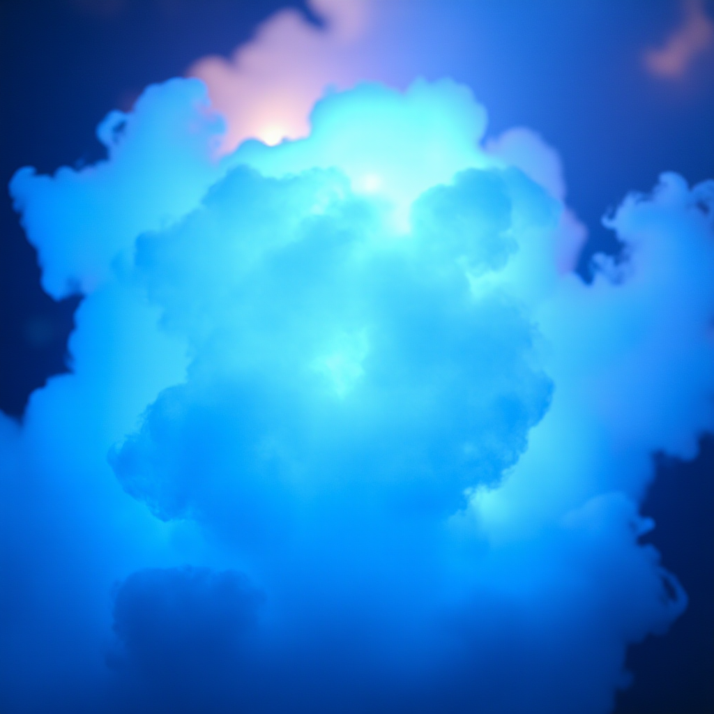 A shimmering aurora borealis inside a silicon chip, representing electrical potential of thought