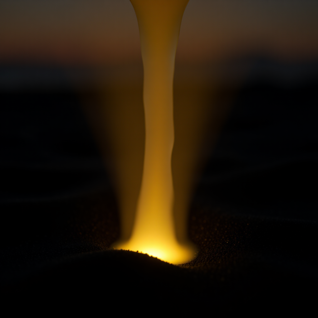 A shimmering iridescent halo surrounding each GPU, representing Potential Quotient