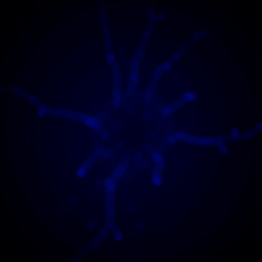 A surreal dreamlike image of a mind becoming aware, abstract shapes representing AI agents