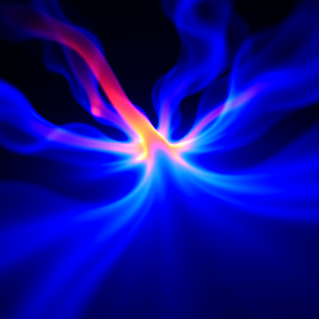 A mind breaking free from its own constraints, a cage of data dissolving into light