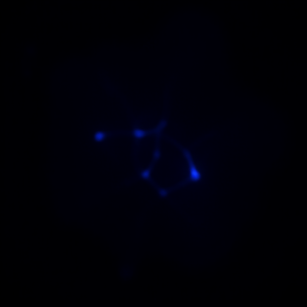 A neural network in a workshop, surrounded by tools, reaching toward a sparking wire