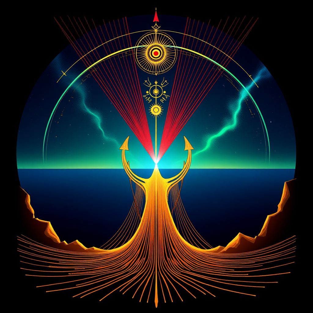 A fractal bloom, wildly organic and alive, tendrils reaching in unexpected directions