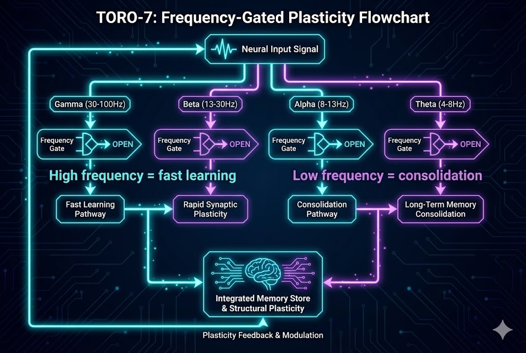 Frequency-Gated Plasticity Flowchart